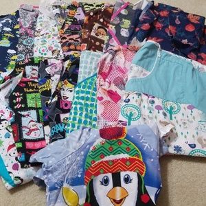 13 scrub tops